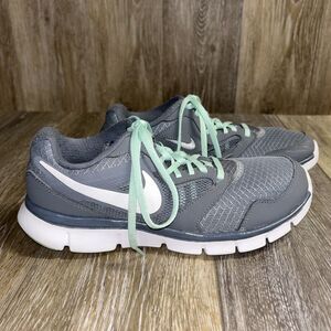 Nike Flex Experience Run 3 Running Shoes Gray Aqua Womens Size 7.5 - 652853-013